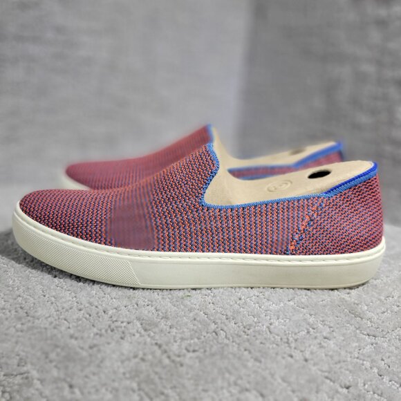 Rothy’s The Sneaker Women's Size 10 US Tangerine Triple Stitch Slip On Shoes - Picture 3 of 12